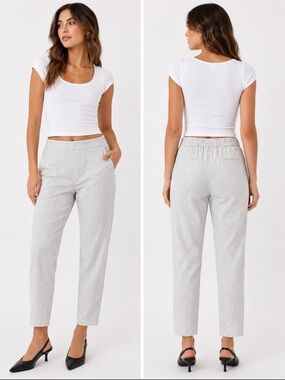 Banana Republic Hayden Pant Ankle Women’s Work Slack Off White Petite 6